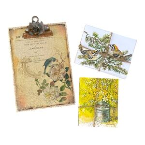 RUSTIC FARMHOUSE➕Bundle of  Embellished Clipboard and Stationary
